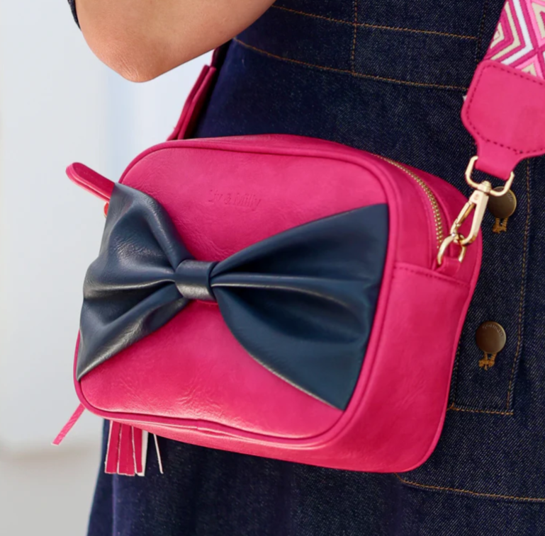 LIV&MILLY SALLY BOW PINK/ NAVY BOW