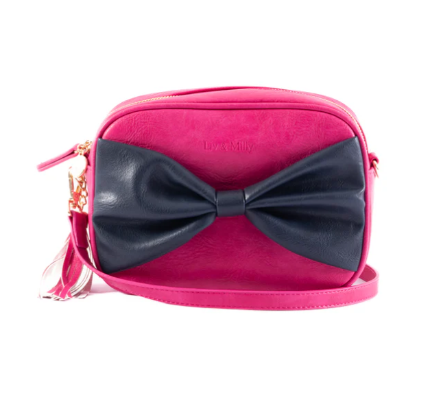 LIV&MILLY SALLY BOW PINK/ NAVY BOW