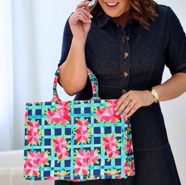 LIV&MILLY BOOK BAG GARDEN TRELLIS