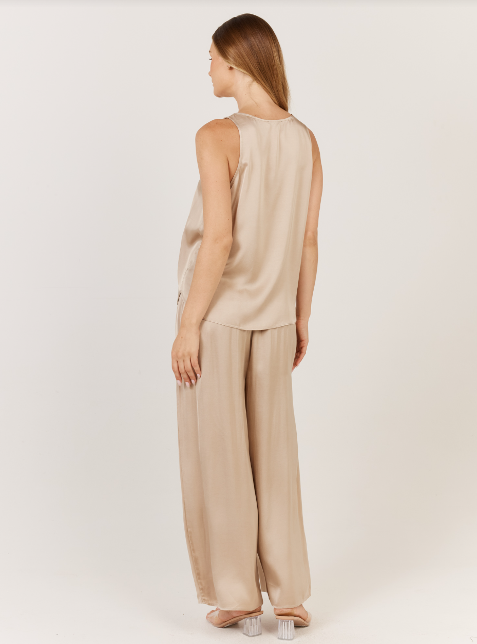 FATE & BECKER DASHER TANK CHAMPAGNE