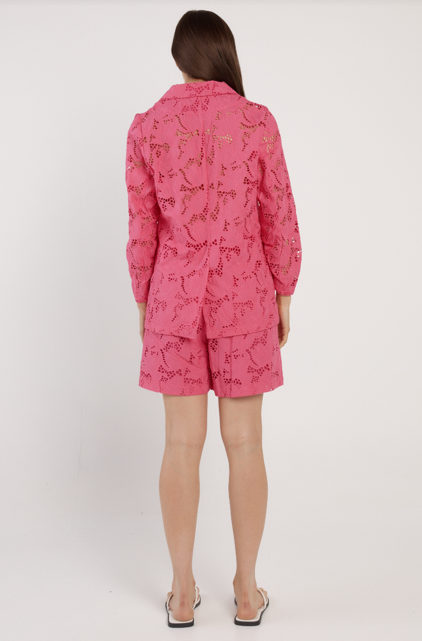 FATE & BECKER WORTH IT BLAZER HOT PINK