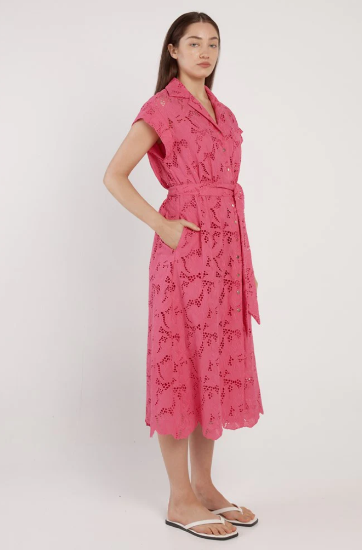 F&B WORTH IT DRESS HOT PINK