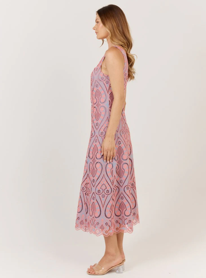 FATE & BECKER BLANCA DRESS PINK