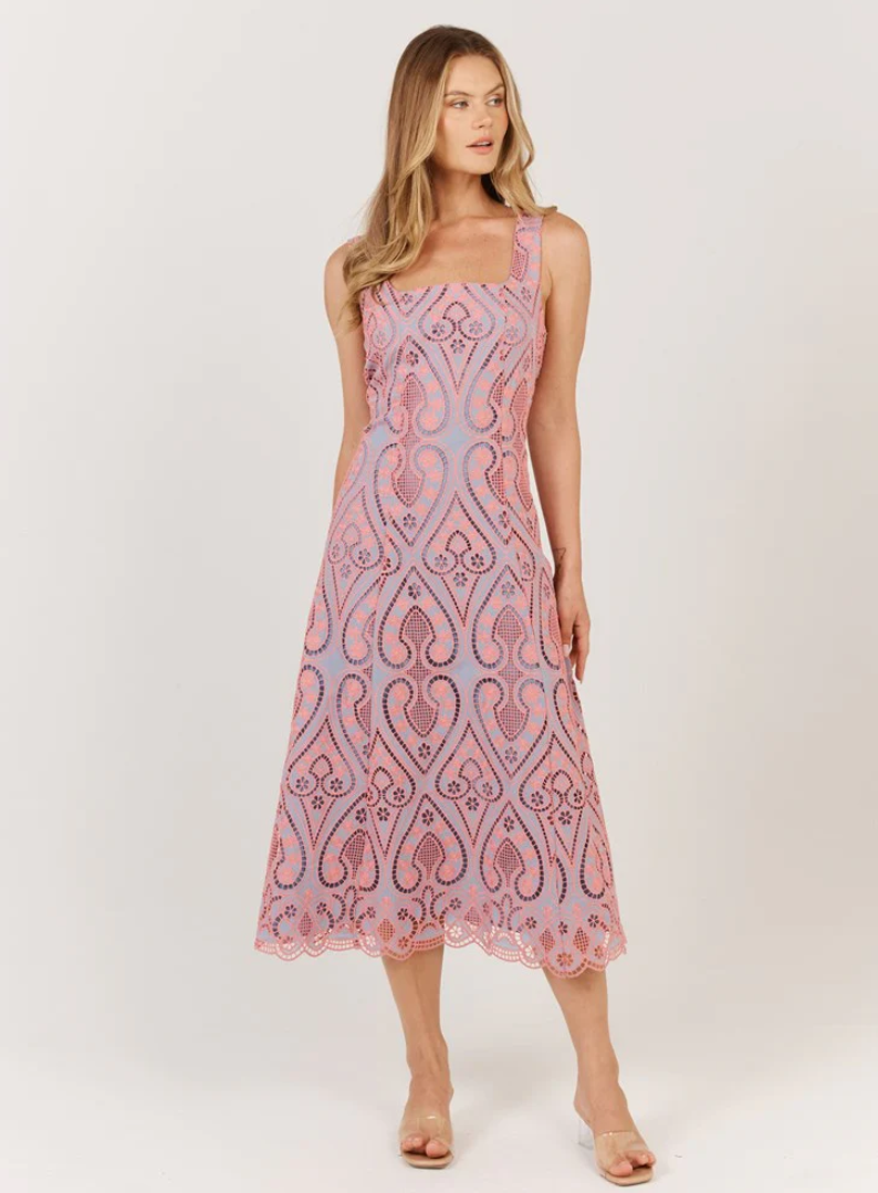 FATE & BECKER BLANCA DRESS PINK