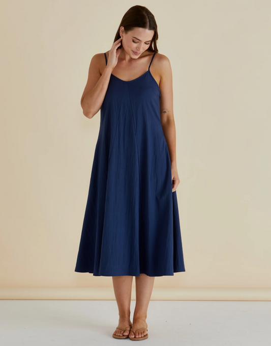 BETTY BASICS HARRIET DRESS NAVY