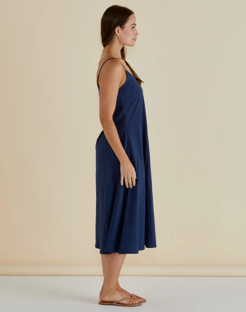 BETTY BASICS HARRIET DRESS NAVY