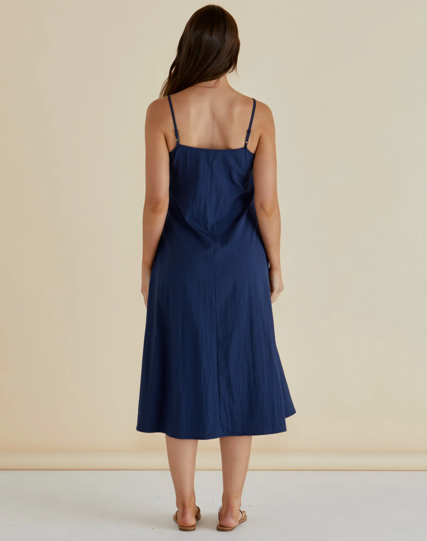 BETTY BASICS HARRIET DRESS NAVY