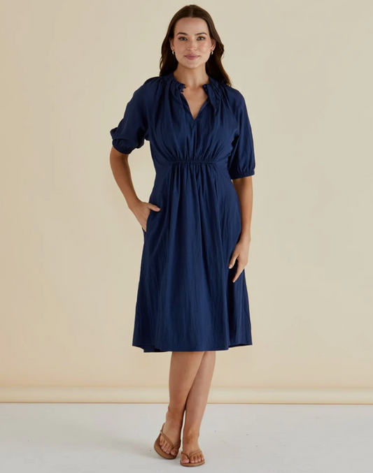 BETTY BASICS EMERY DRESS NAVY
