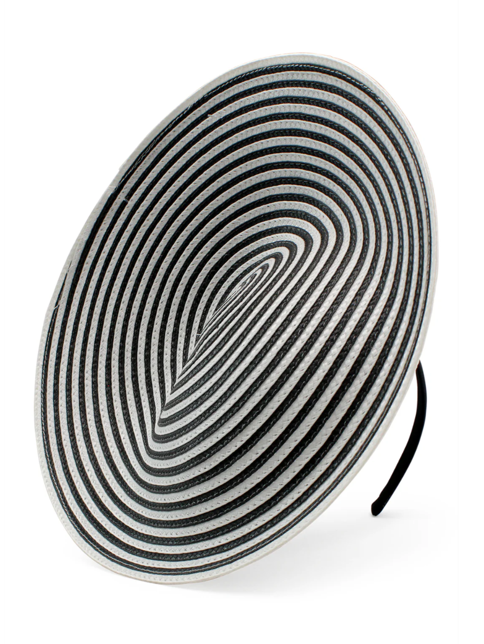 ERIKA FASCINATOR BLACK & WHITE