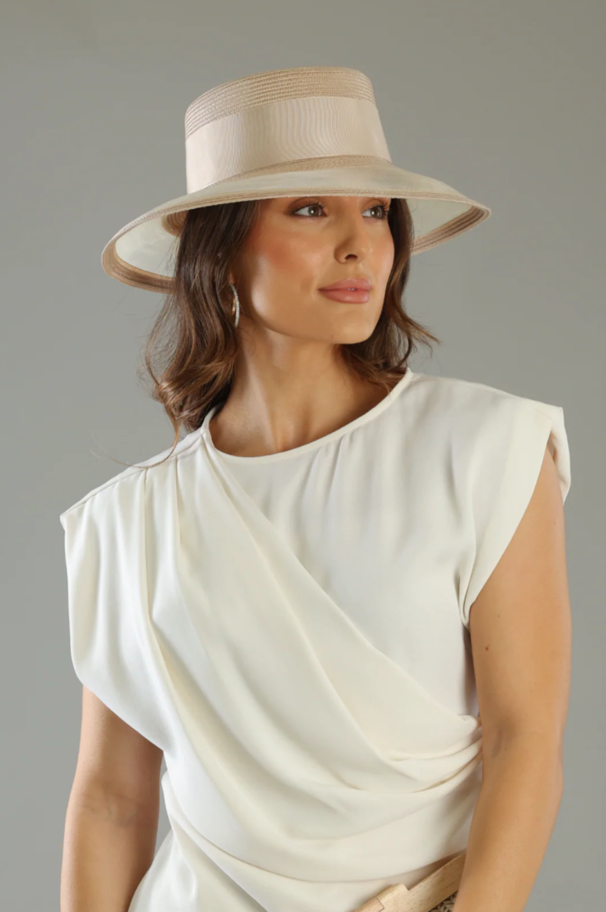 MARIE RACEWEAR BOATER BEIGE
