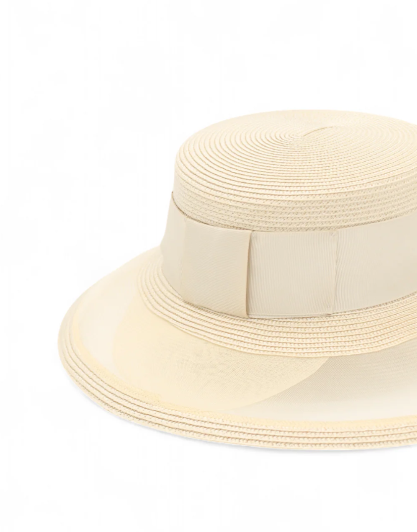 MARIE RACEWEAR BOATER BEIGE