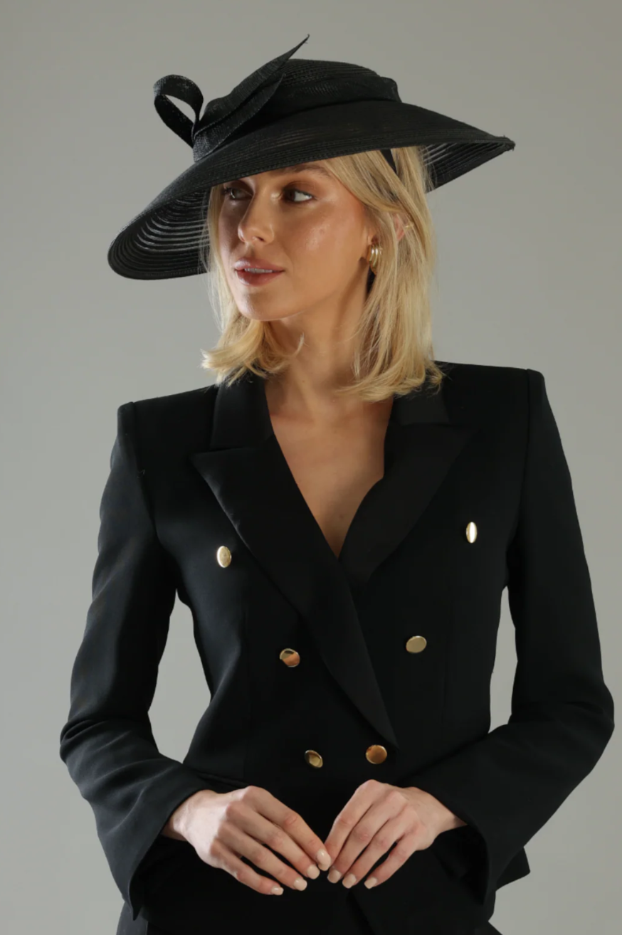 JOSEPHINE FASCINATOR BLACK