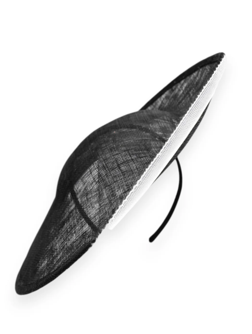 VIVIANA PLATE FASCINATOR BLACK