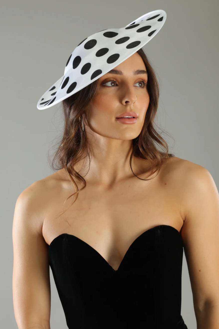 LUCILLE PLATE FASCINATOR WHITE