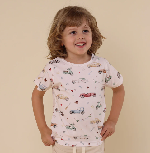 SNUGGLE HUNNY VINTAGE CARS T-SHIRT