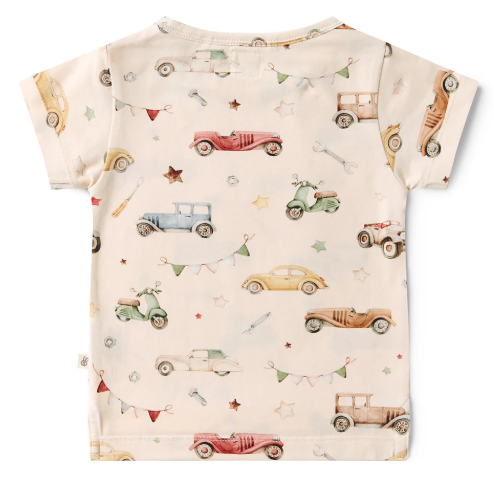 SNUGGLE HUNNY VINTAGE CARS T-SHIRT