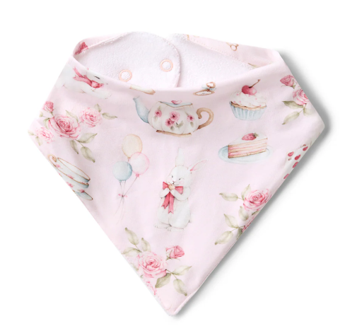 SNUGGLE HUNNY ALICE'S TEA PARTY DRIBBLE BIB