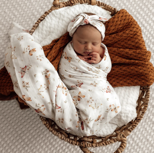 SNUGGLE HUNNY BUTTERFLY MUSLIN WRAP