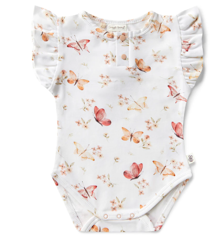 SNUGGLE HUNNY BUTTERFLY SHORT SLEEVE BODYSUIT