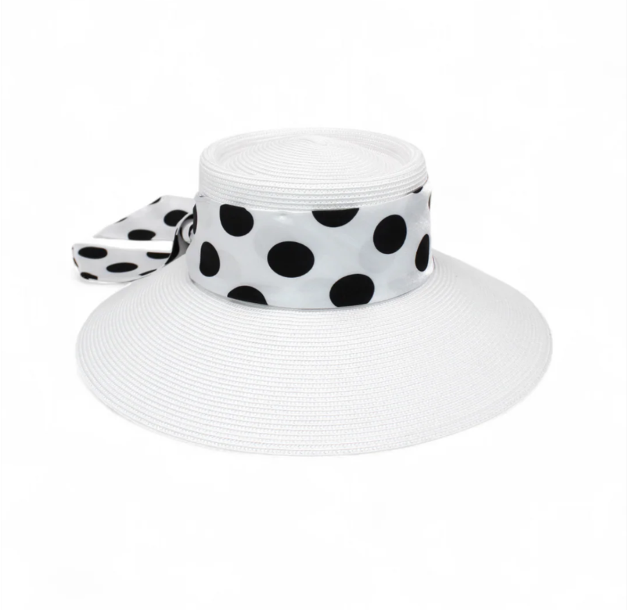 FRANCESCA RACEWEAR DROOP HAT WHITE