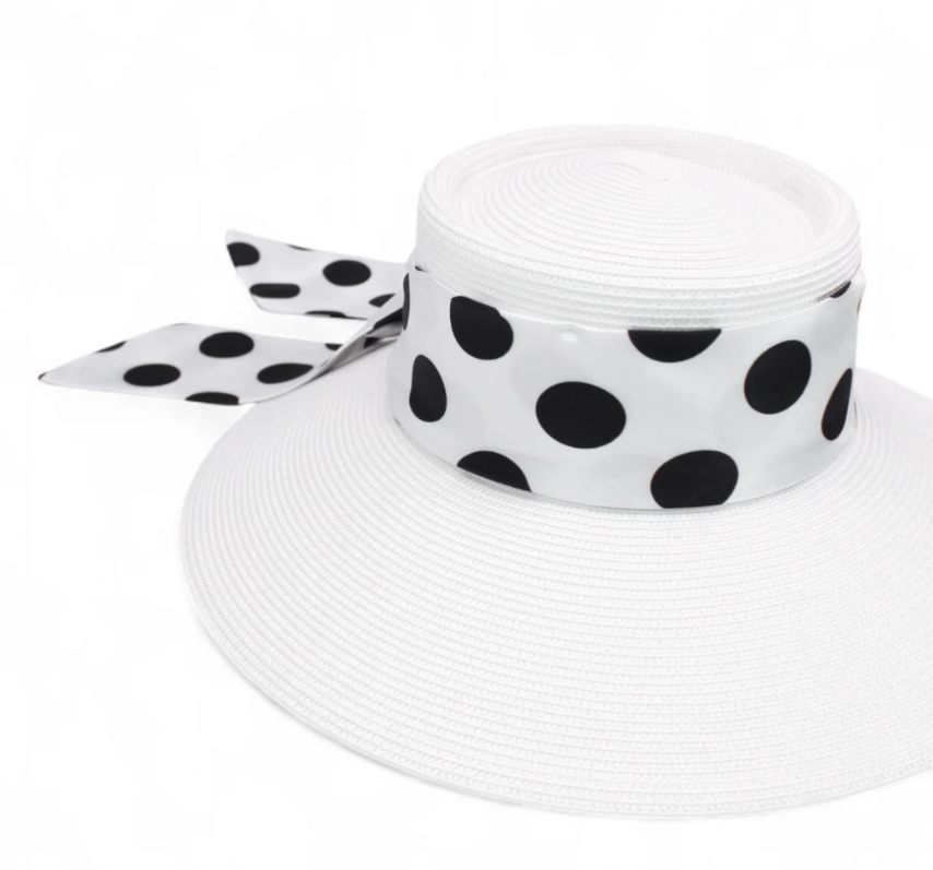 FRANCESCA RACEWEAR DROOP HAT WHITE