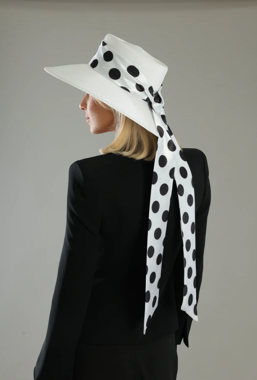 FRANCESCA RACEWEAR DROOP HAT WHITE