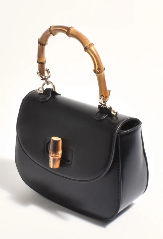 MARISSA CURVED MINI BAG BLACK