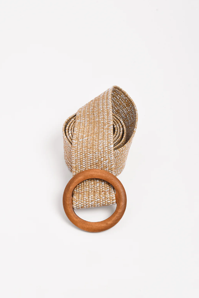 METALLIC THREAD STITCH BELT