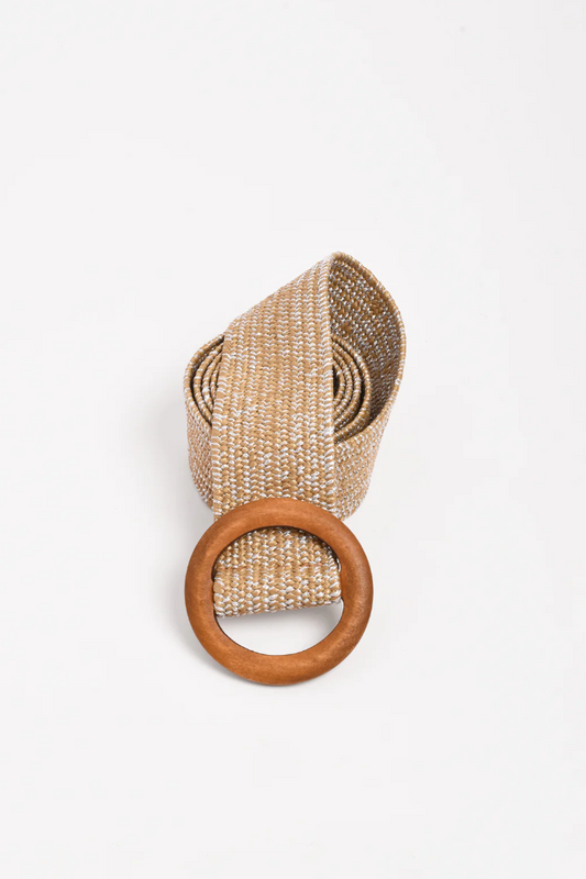 METALLIC THREAD STITCH BELT