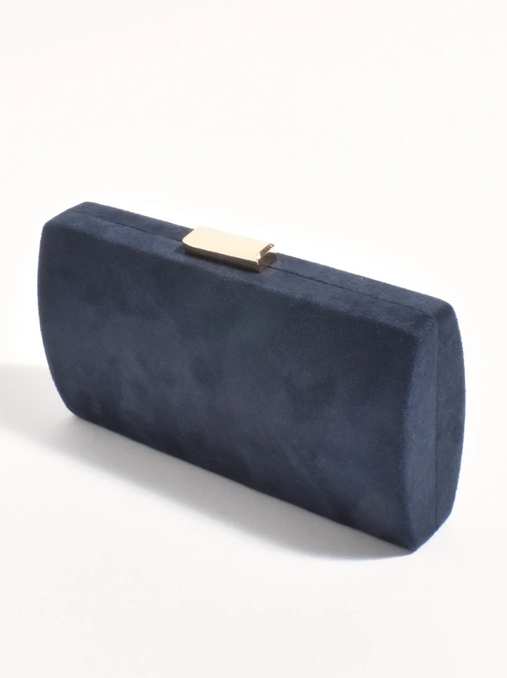 ADORNE CLEA FAUX SUEDE CLUTCH