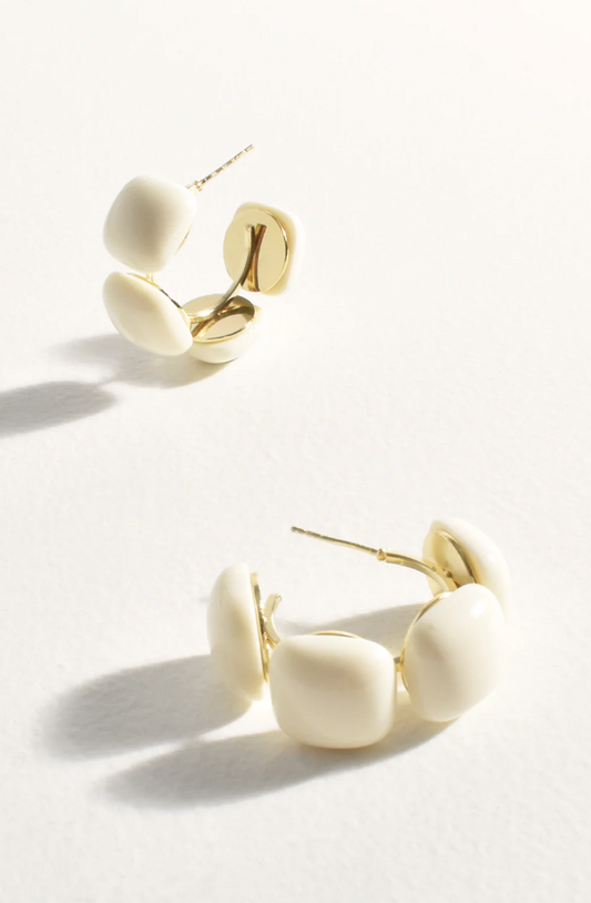 MINI RESIN HOOP EARRINGS