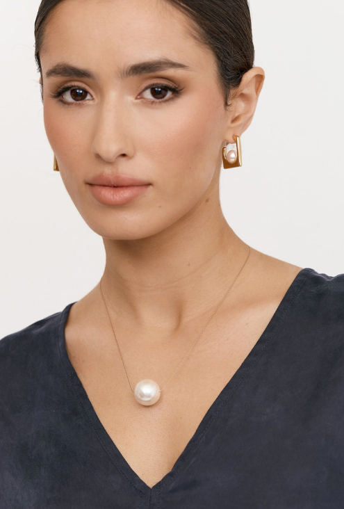 ELEGANT CHAIN PEARL NECKLACE