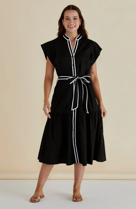 BETTY BASICS MARI DRESS BLACK