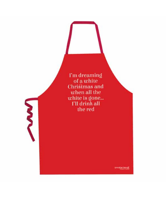 WHITE XMAS APRON