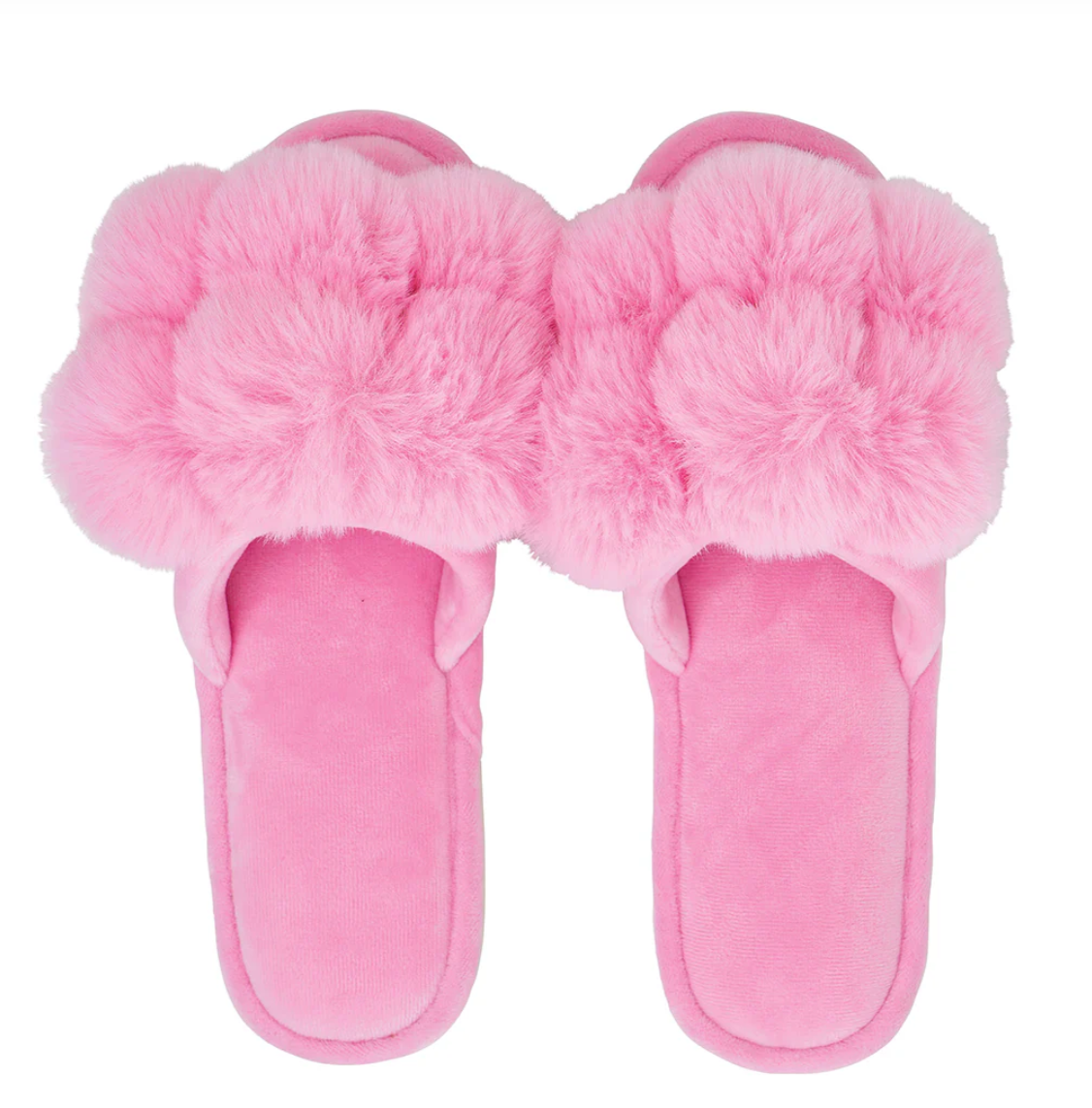 COSY LUXE SLIPPER POM POM CANDY LGE