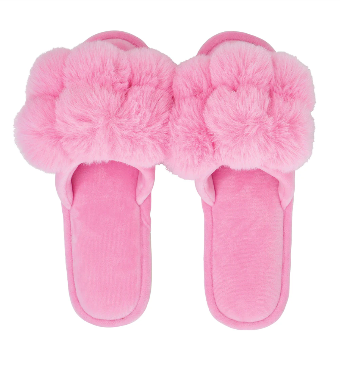 COSY LUXE SLIPPER POM POM CANDY LGE