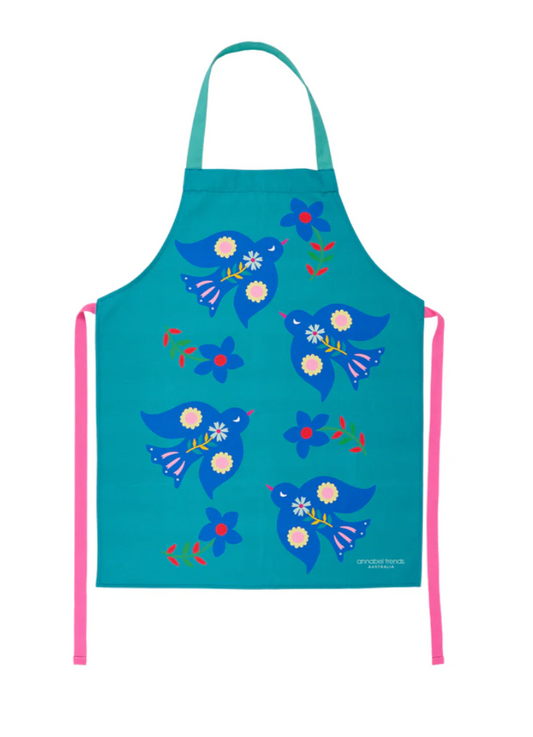 APRON PRINTED FIESTA BIRD