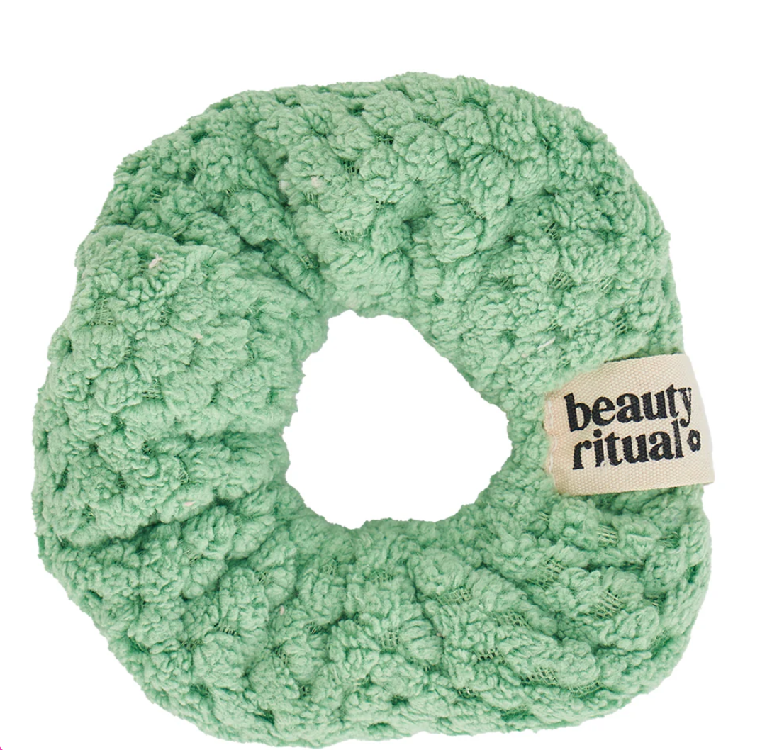 BEAUTY RITUAL LUXURY WAFFLE WASH SET 3 PC - MOSS