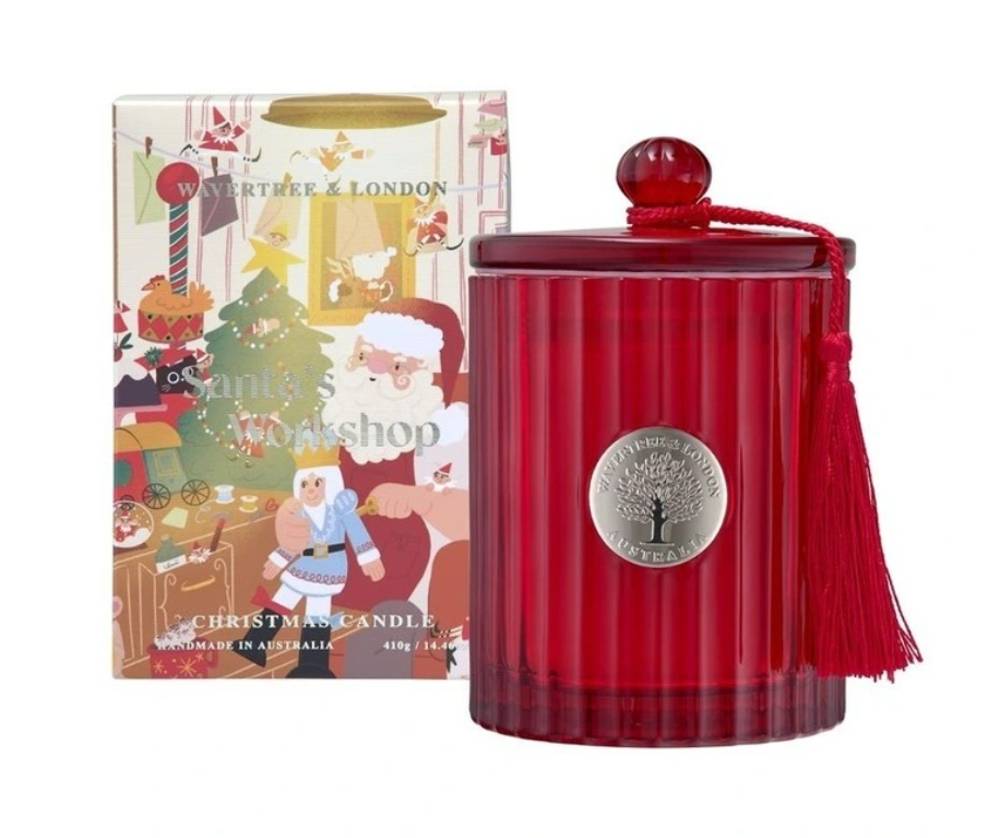 WAVERTREE & LONDON SANTAS WORKSHOP CANDLE 410G