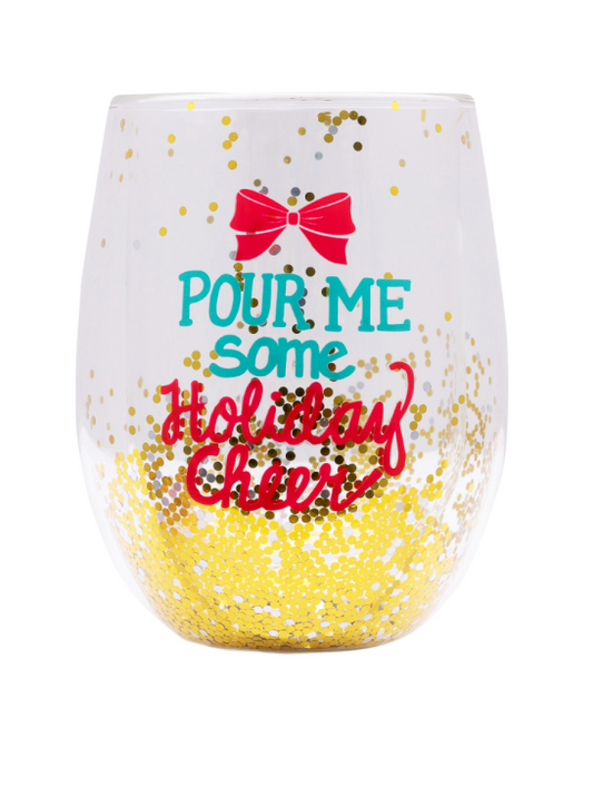 CHRISTMAS CHEERS STEMLESS GLASS