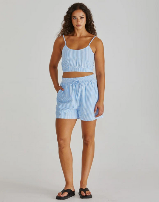 SASS ALANI SHORT BLUE WHITE STRIPE