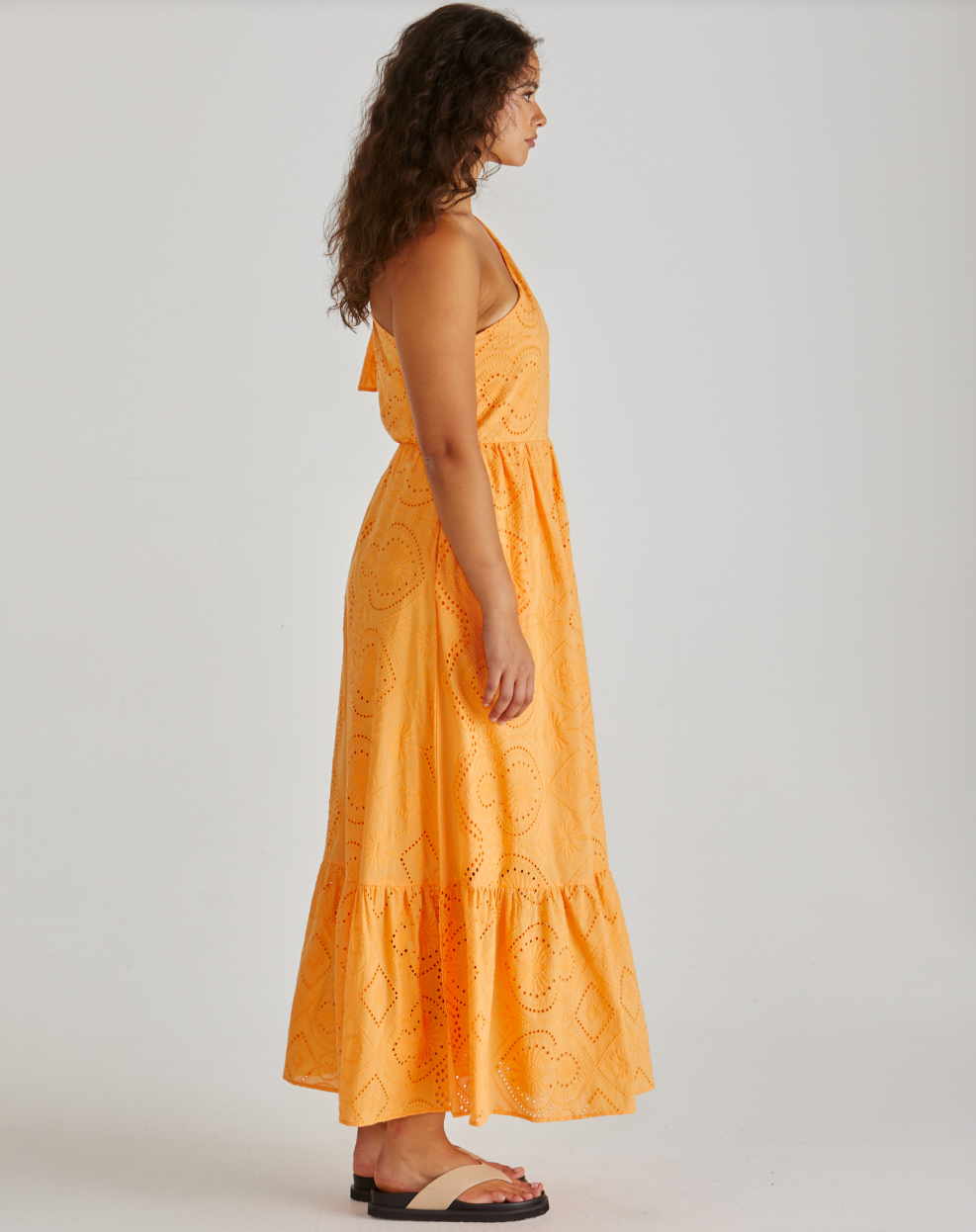 SASS ONE SHOULDER RIVA MAI DRESS ORANGE
