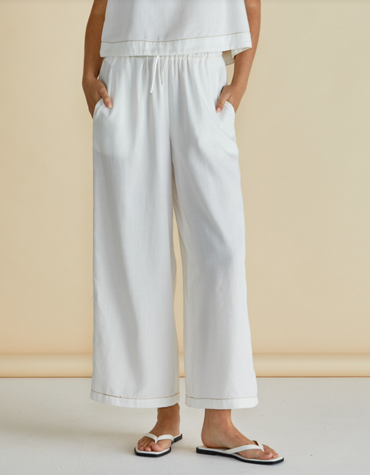 BETTY BASICS COPACABANA PANT WHITE