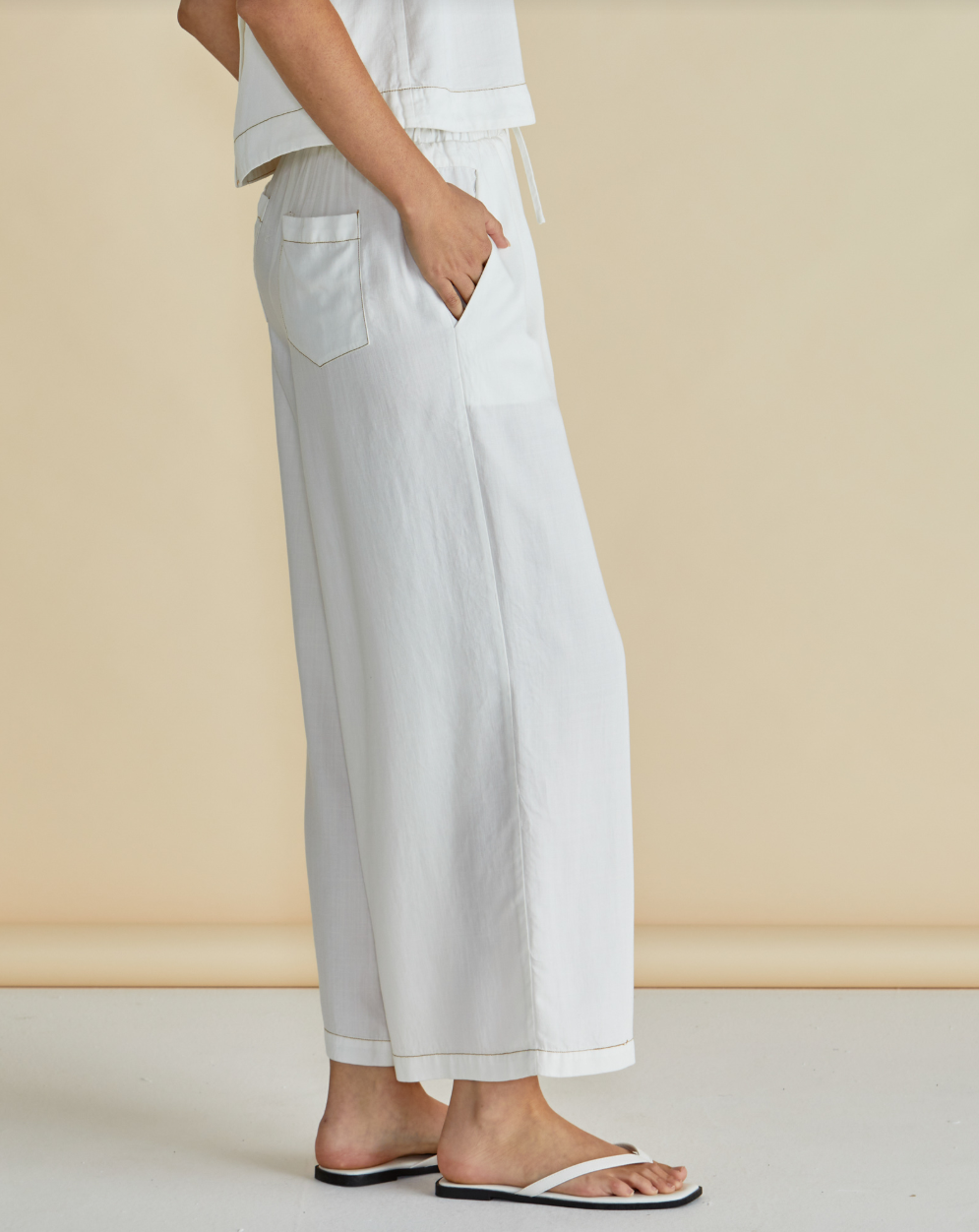 BETTY BASICS COPACABANA PANT WHITE
