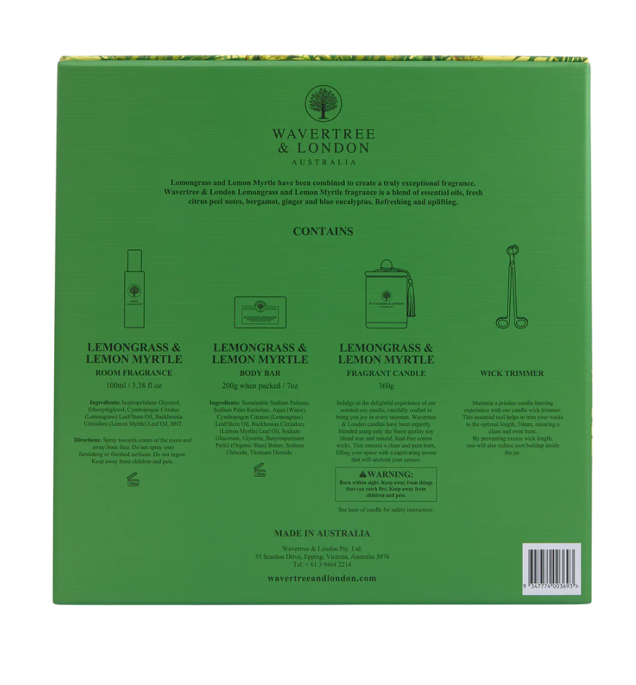 WAVERTREE & LONDON LEMGRASS & MYRTLE GIFT BOX
