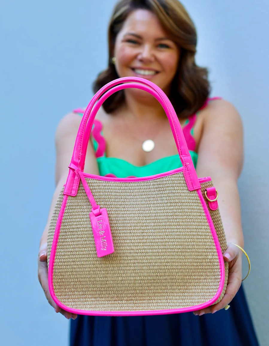 LIV & MILLY JOANNA PATENT PINK