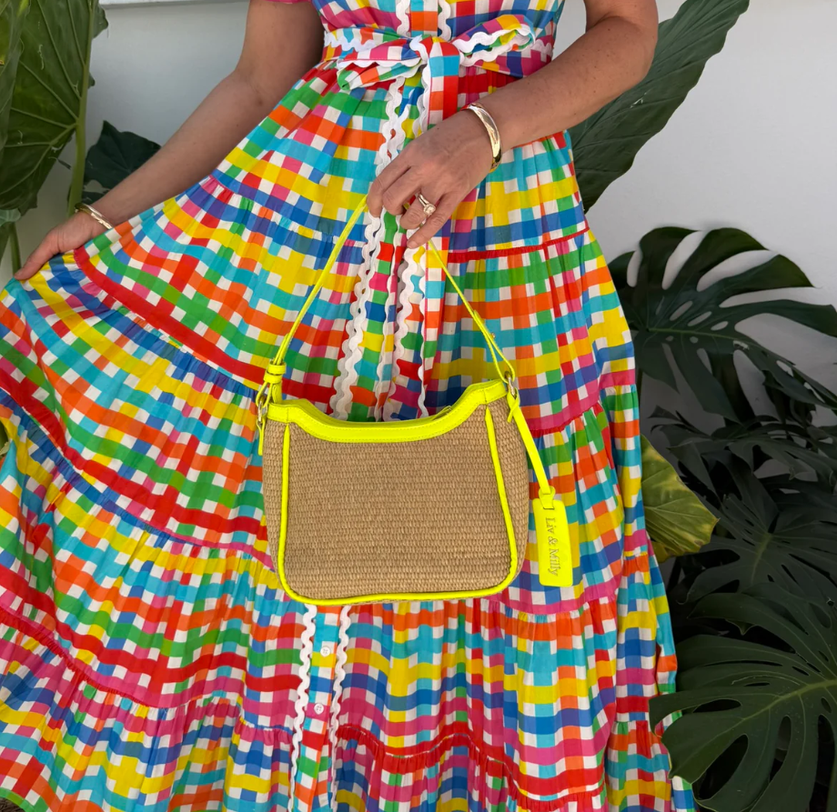 LIV & MILLY MACKENZIE BAG NEON YELLOW