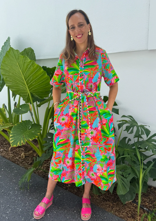 ELLA SHIRT DRESS VIBRANT SUMMER