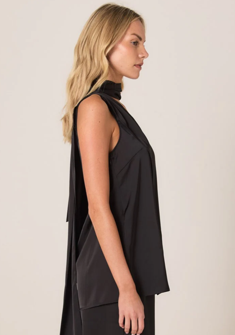 FATE & BECKER DAHLIA SATIN ONE SHOULDER TOP