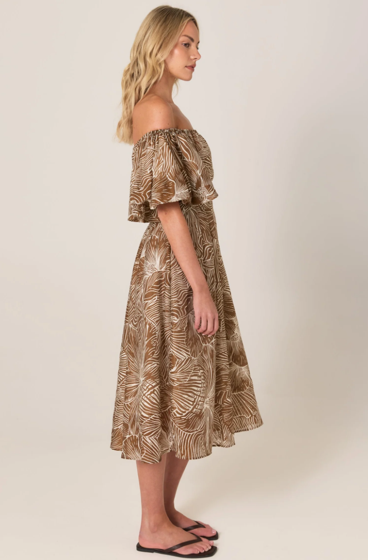 FATE & BECKER TALLULAH OFF-SHOULDER DRESS